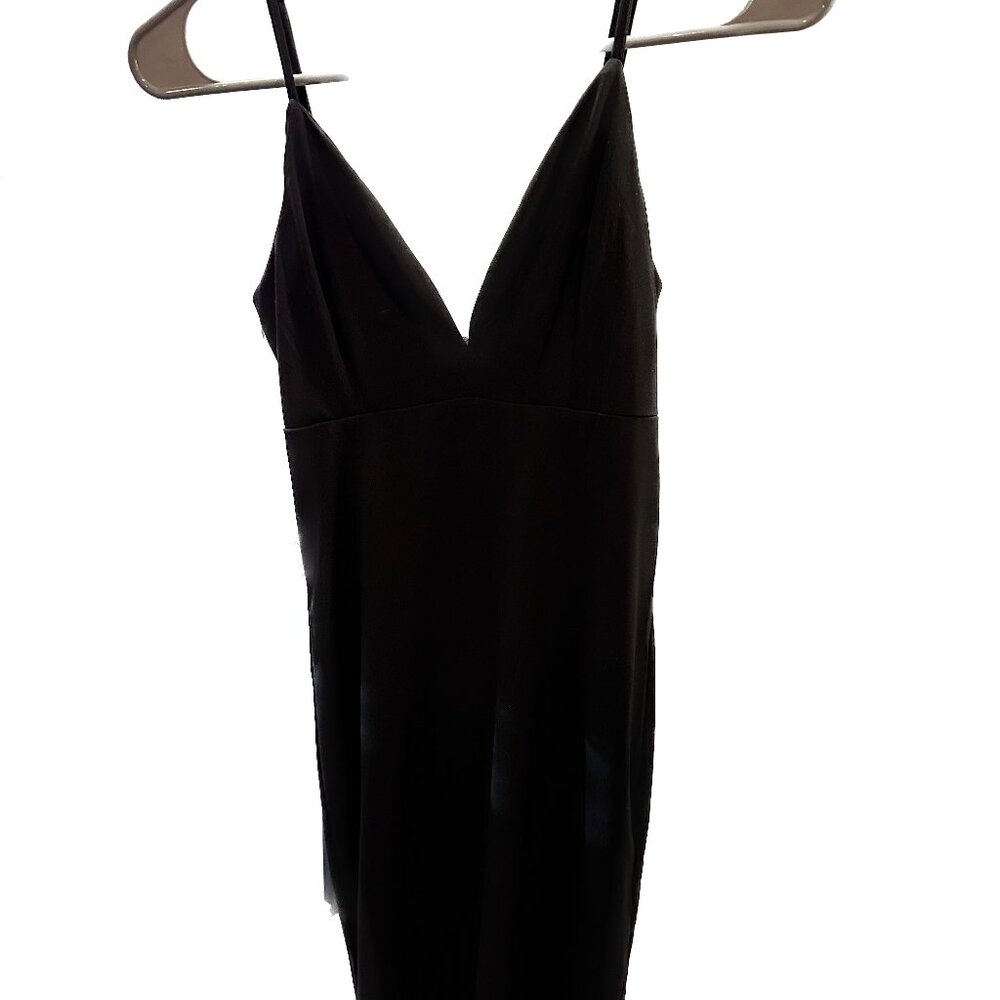 Mind Code Sweetheart Neckline Black Dress (Size S)